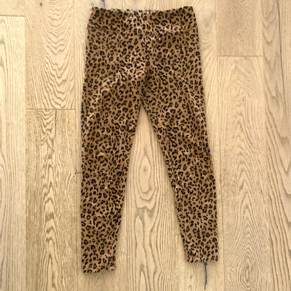 J crew leopard print leggings size small